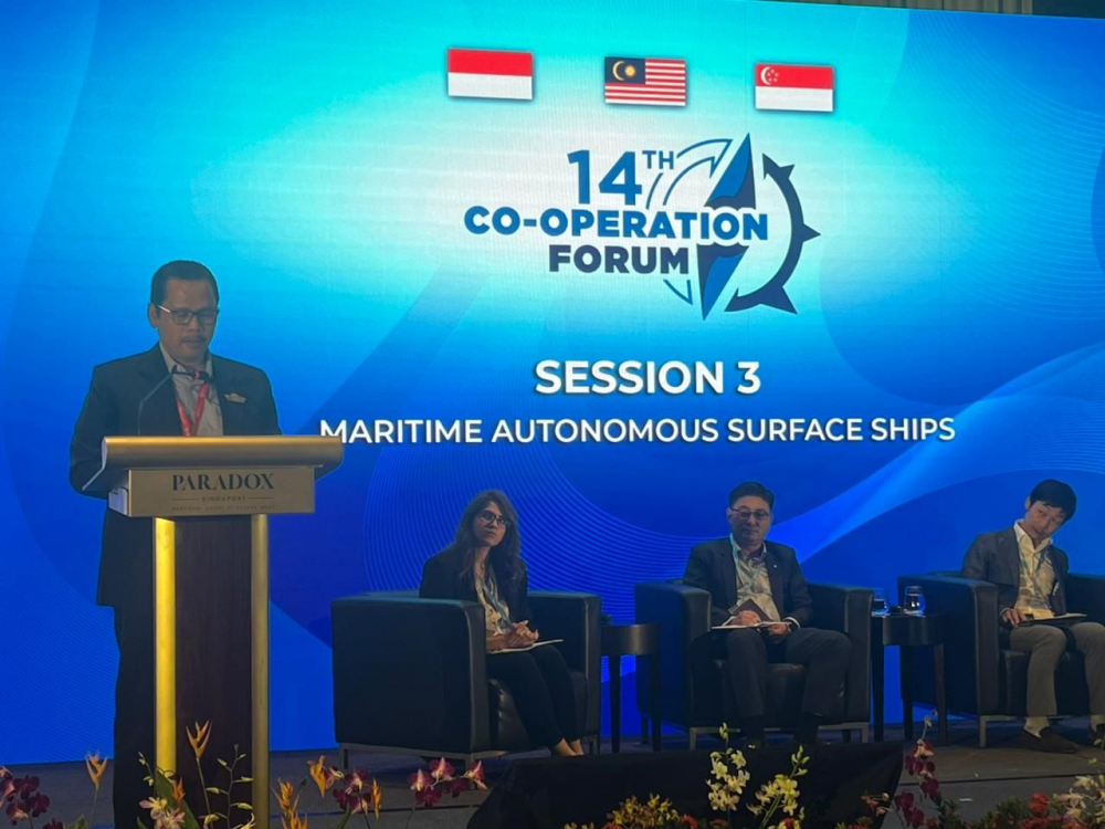INDONESIA BAHAS TANTANGAN DAN PELUANG MENGHADAPI ERA MARITIME AUTONOMOUS PADA PERTEMUAN CO-OPERATION FORUM KE-14 DI SINGAPURA