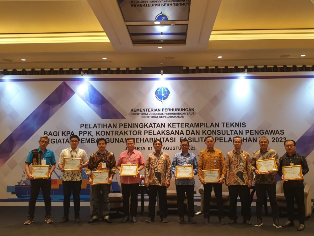 KEMENHUB KONSISTEN CETAK SDM PROFESIONAL DI BIDANG PENGELOLAAN PEKERJAAN PEMBANGUNAN FASILITAS PELABUHAN