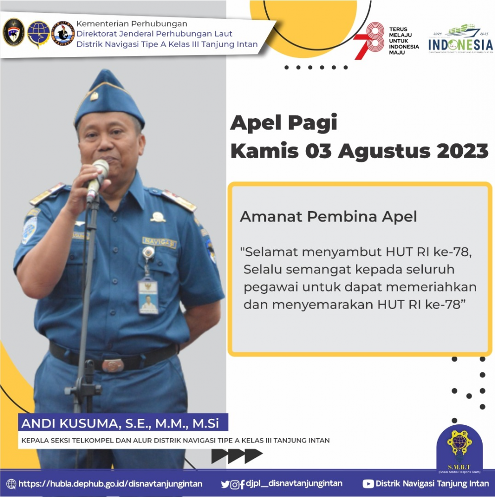 Apel Pagi Distrik Tanjung Intan