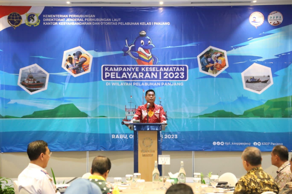 JELANG HARI KEMERDEKAAN RI, KEMENHUB GELAR KAMPANYE KESELAMATAN PELAYARAN DI LAMPUNG