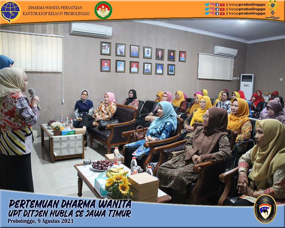 Pertemuan Rutin Dharma Wanita Persatuan UPT Ditjen Hubla wilayah Jawa Timur di Probolinggo berlangsung guyub