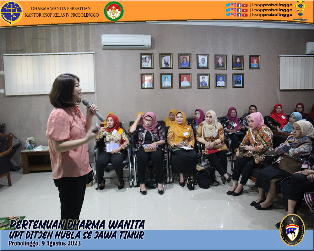 Pertemuan Rutin Dharma Wanita Persatuan UPT Ditjen Hubla wilayah Jawa Timur di Probolinggo berlangsung guyub