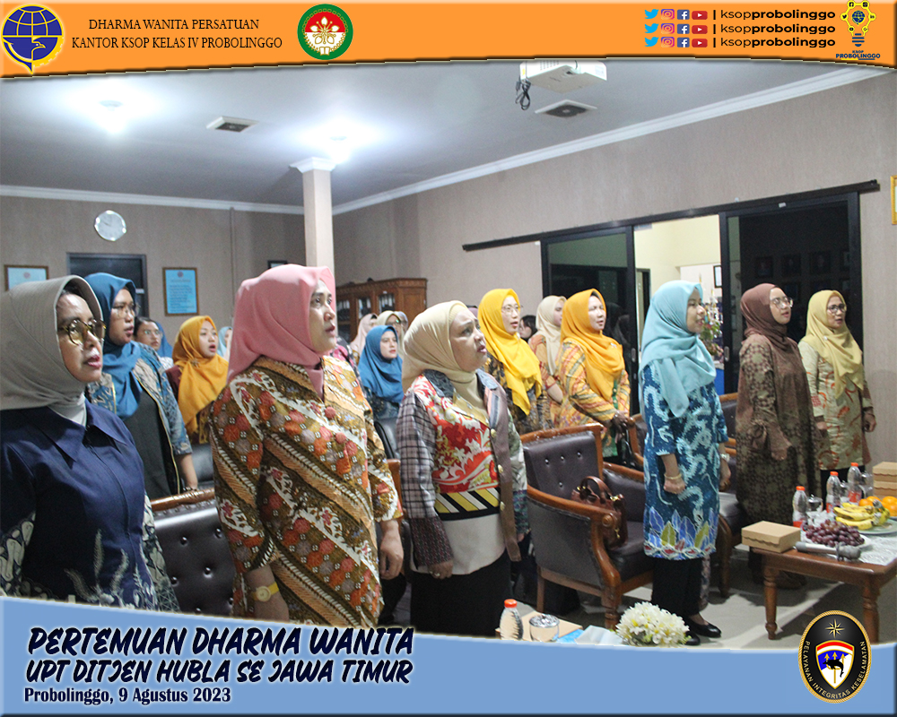 Pertemuan Rutin Dharma Wanita Persatuan UPT Ditjen Hubla wilayah Jawa Timur di Probolinggo berlangsung guyub