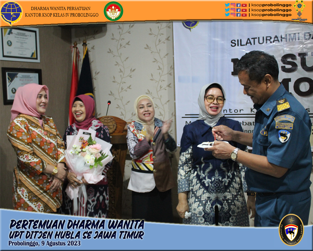 Pertemuan Rutin Dharma Wanita Persatuan UPT Ditjen Hubla wilayah Jawa Timur di Probolinggo berlangsung guyub