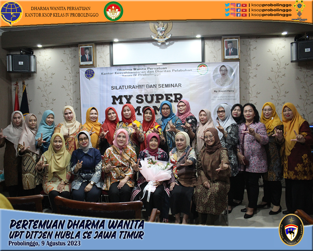 Pertemuan Rutin Dharma Wanita Persatuan UPT Ditjen Hubla wilayah Jawa Timur di Probolinggo berlangsung guyub