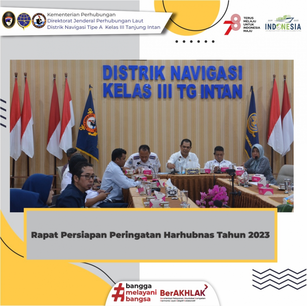 Rapat Persiapan Peringatan Hari Perhubungan Nasional Tahun 2023