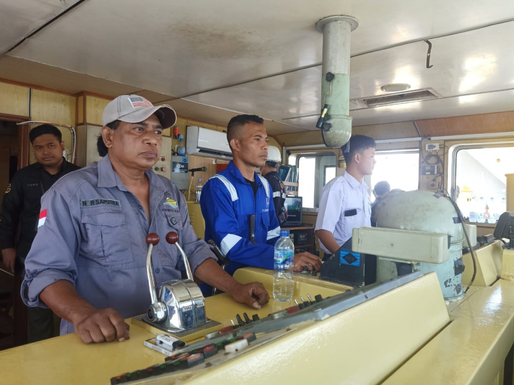 Kantor Kesyahbandaran dan Otoritas Pelabuhan Kalianget Gelar Pelaksanaan Sea Trial KM Bukit Patung di PT. Adiluhung Saranasegara Indonesia