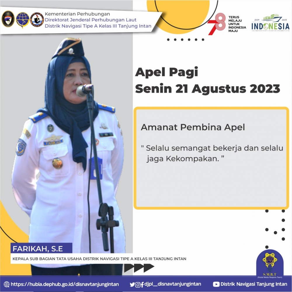Apel Pagi Distrik Tanjung Intan