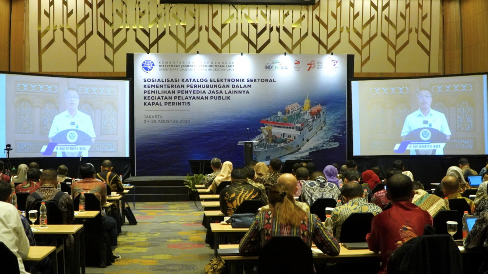 KEMENHUB SOSIALISASIKAN KATALOG ELEKTRONIK DALAM PEMILIHAN PENYEDIA JASA KEGIATAN PELAYANAN PUBLIK KAPAL PERINTIS