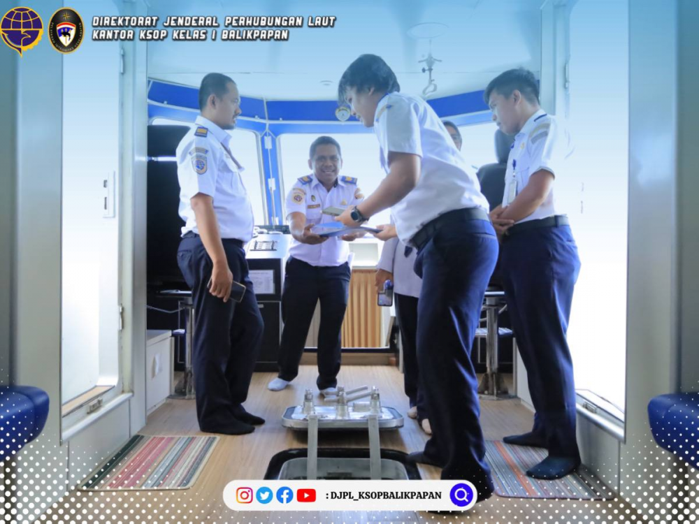 Pemeriksaan Kapal Negara Milik KSOP Kelas I Balikpapan