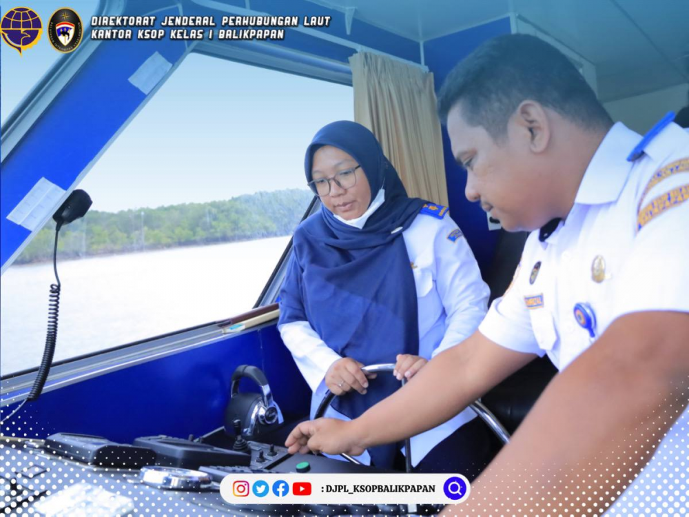 Pemeriksaan Kapal Negara Milik KSOP Kelas I Balikpapan