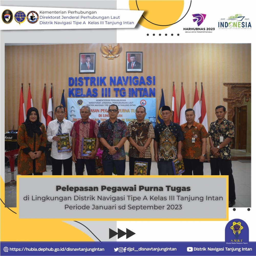 Pelepasan pegawai Purna Tugas Distrik Navigasi Tipe A Kelas III Tanjung Intan