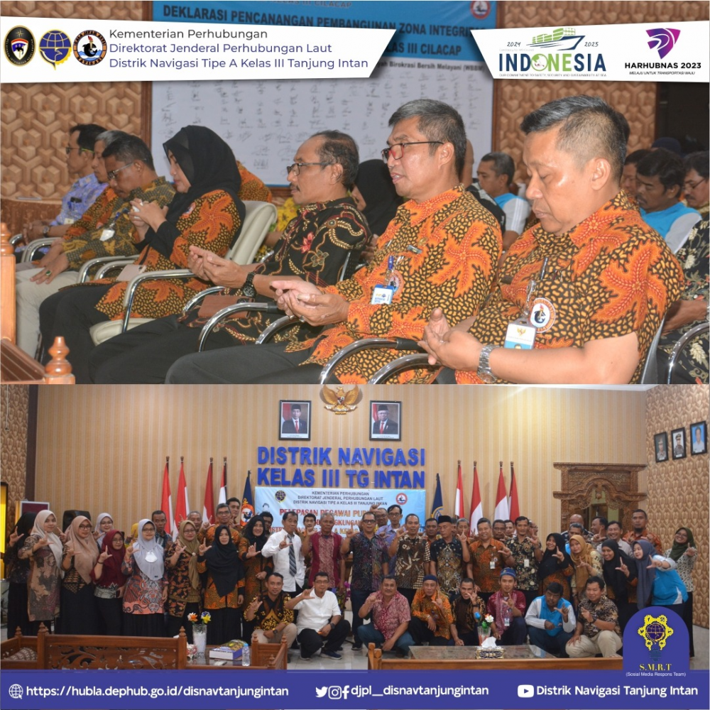Pelepasan pegawai Purna Tugas Distrik Navigasi Tipe A Kelas III Tanjung Intan