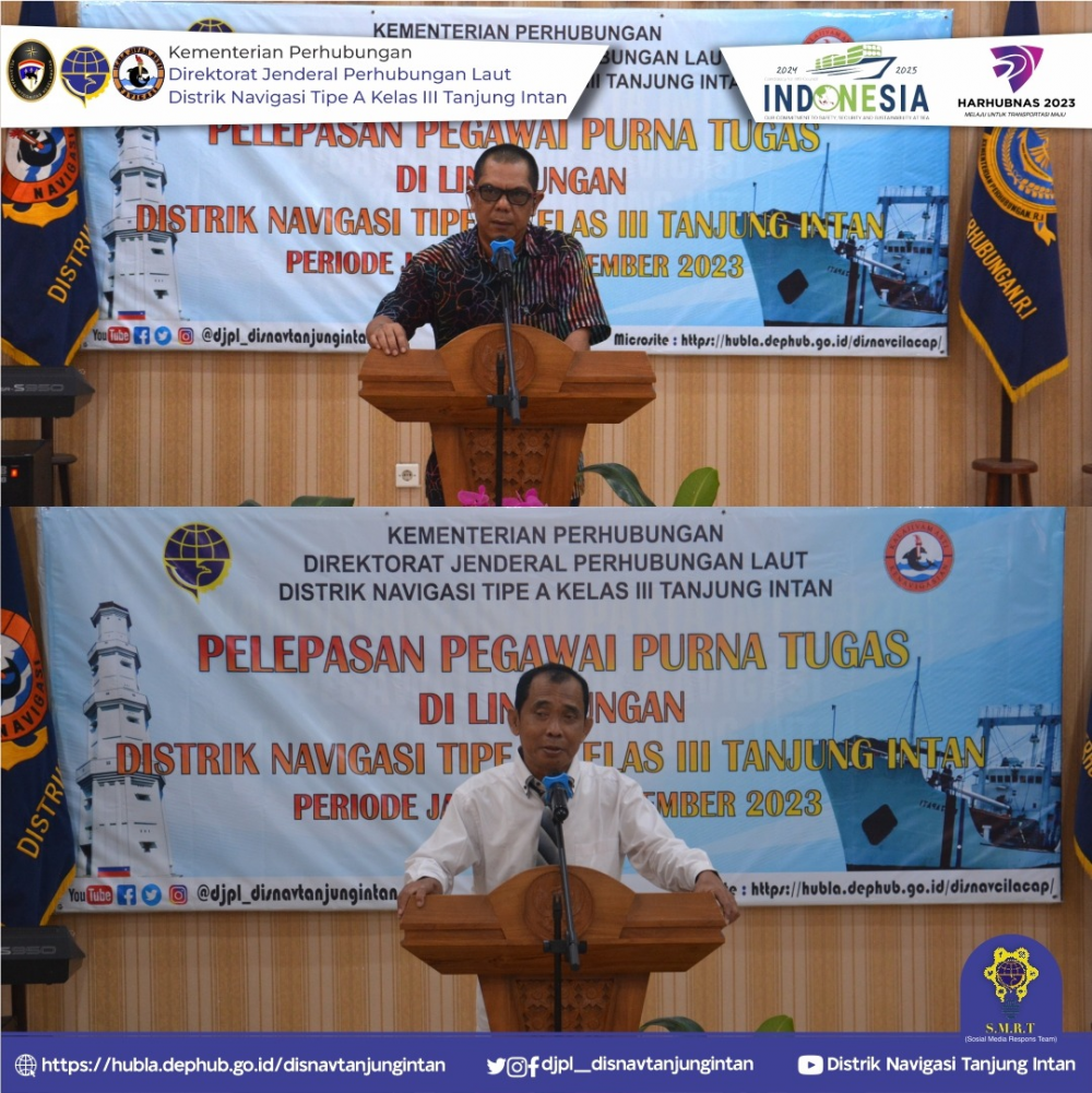 Pelepasan pegawai Purna Tugas Distrik Navigasi Tipe A Kelas III Tanjung Intan