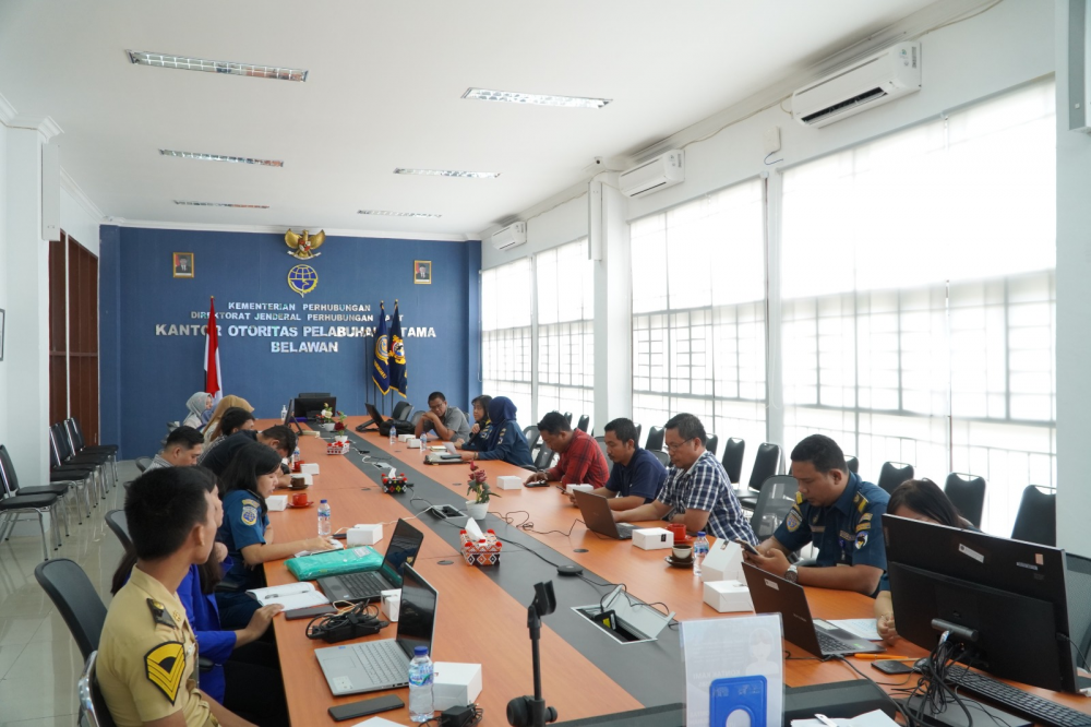 Rapat Evaluasi Standar Kinerja Pelabuhan Belawan Agustus 2023