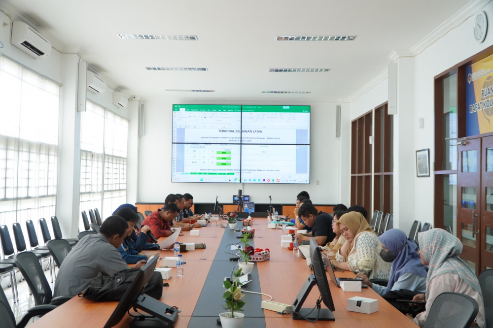 Rapat Evaluasi Standar Kinerja Pelabuhan Belawan Agustus 2023