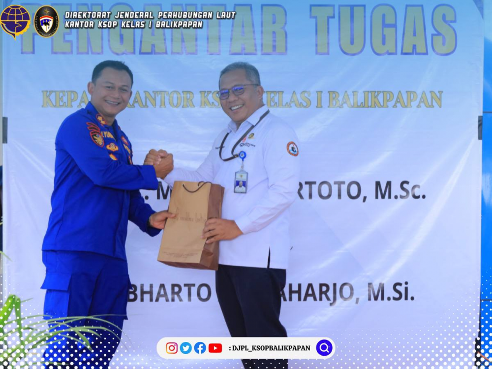 Penghantar Tugas Kepala KSOP Kelas I Balikpapaan