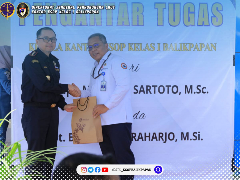 Penghantar Tugas Kepala KSOP Kelas I Balikpapaan