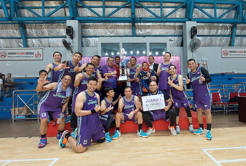 TIM BASKET DITJEN HUBLA "SEA WAVES" JUARAI TURNAMEN BASKET HARHUBNAS 2023