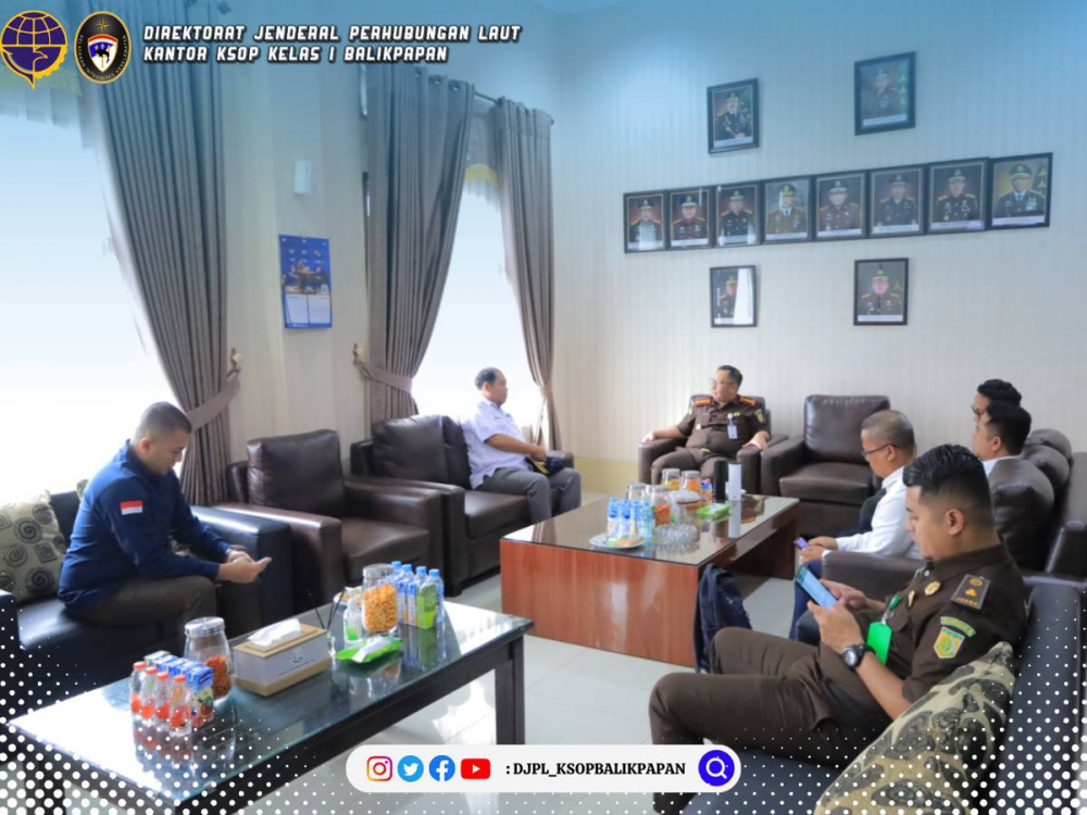 Silaturahmi Kepala KSOP Kelas I Balikpapan Ke Kejari Balikpapan dan Penajam