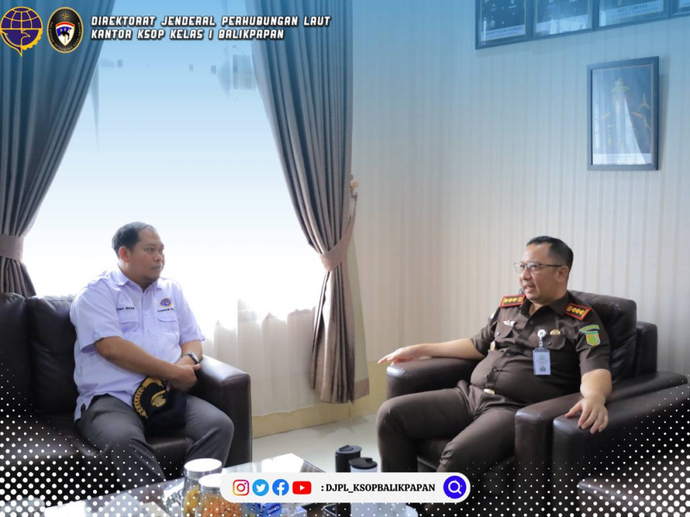 Silaturahmi Kepala KSOP Kelas I Balikpapan Ke Kejari Balikpapan dan Penajam