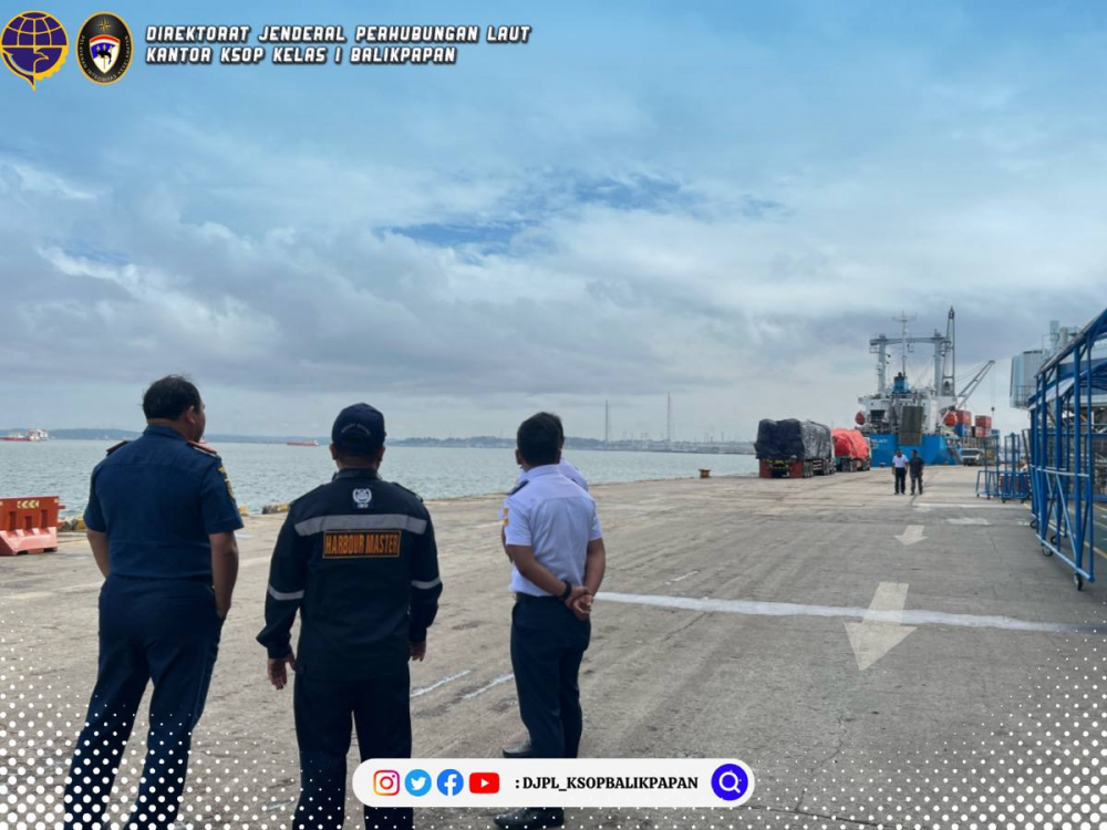 Kepala Kantor KSOP Balikpapan Tinjau Pelabuhan Semayang
