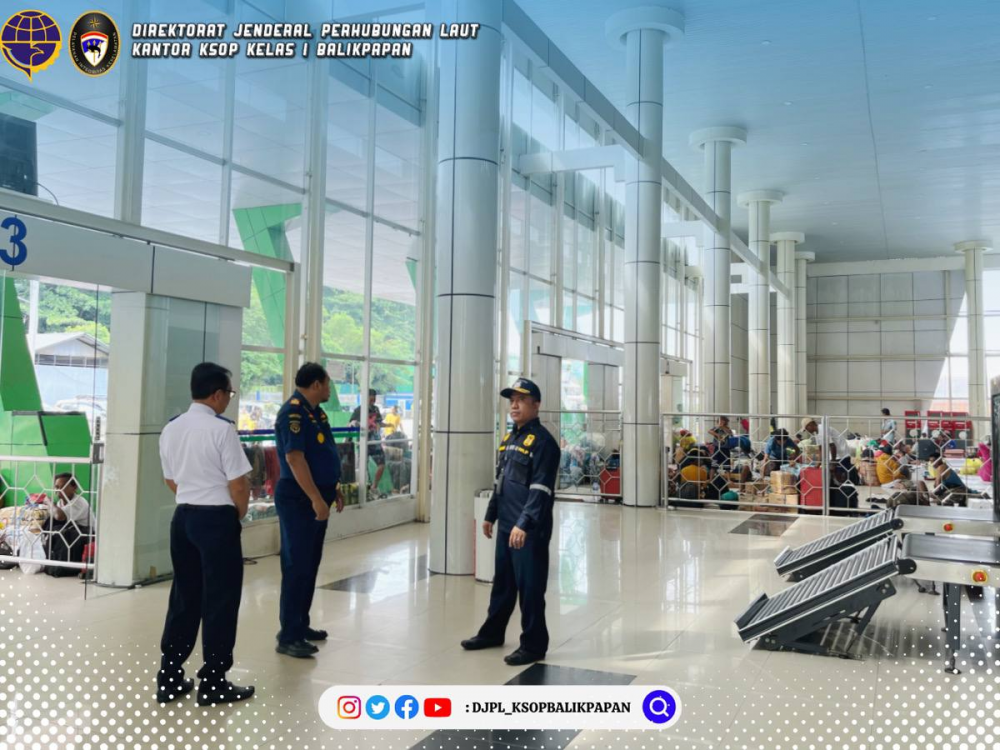 Kepala Kantor KSOP Balikpapan Tinjau Pelabuhan Semayang