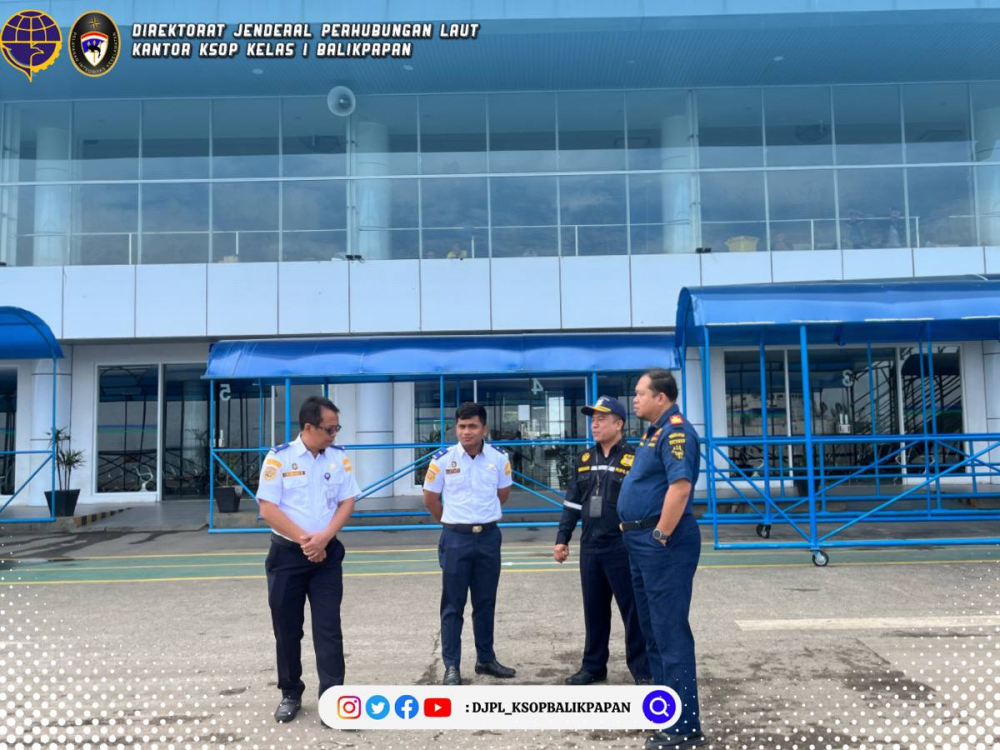 Kepala Kantor KSOP Balikpapan Tinjau Pelabuhan Semayang