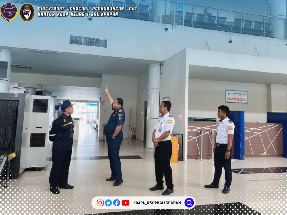 Kepala Kantor KSOP Balikpapan Tinjau Pelabuhan Semayang