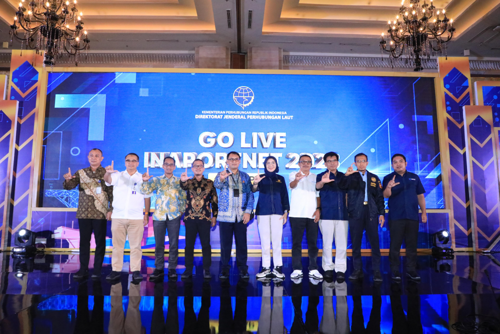 GO LIVE INAPORTNET TAHAP II TAHUN 2023, KEMENHUB KEMBALI TERAPKAN DIGITALISASI LAYANAN KAPAL DAN BARANG DI 45 PELABUHAN