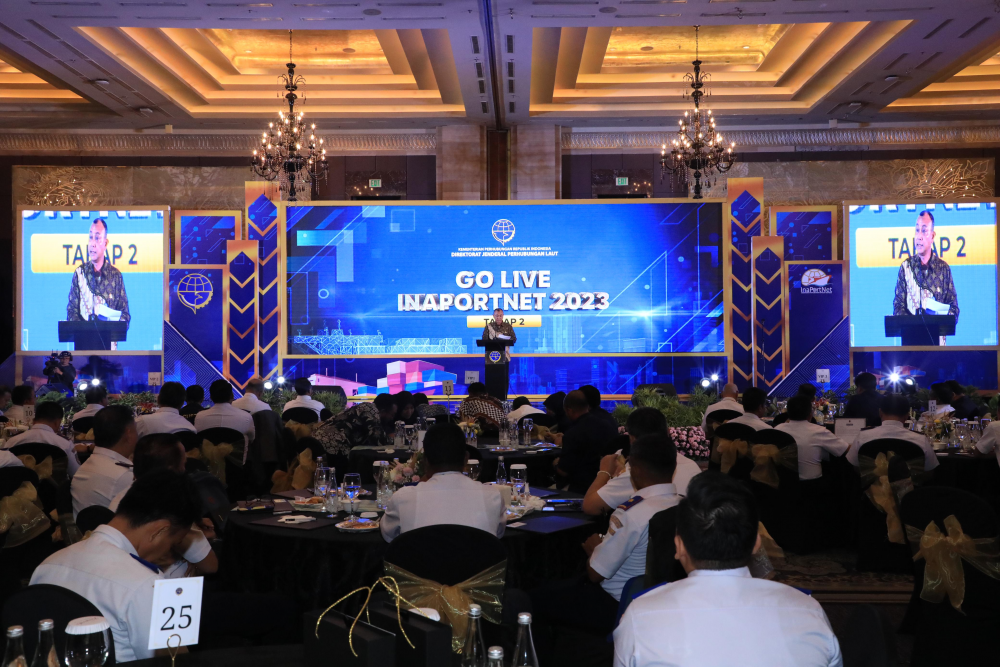 GO LIVE INAPORTNET TAHAP II TAHUN 2023, KEMENHUB KEMBALI TERAPKAN DIGITALISASI LAYANAN KAPAL DAN BARANG DI 45 PELABUHAN