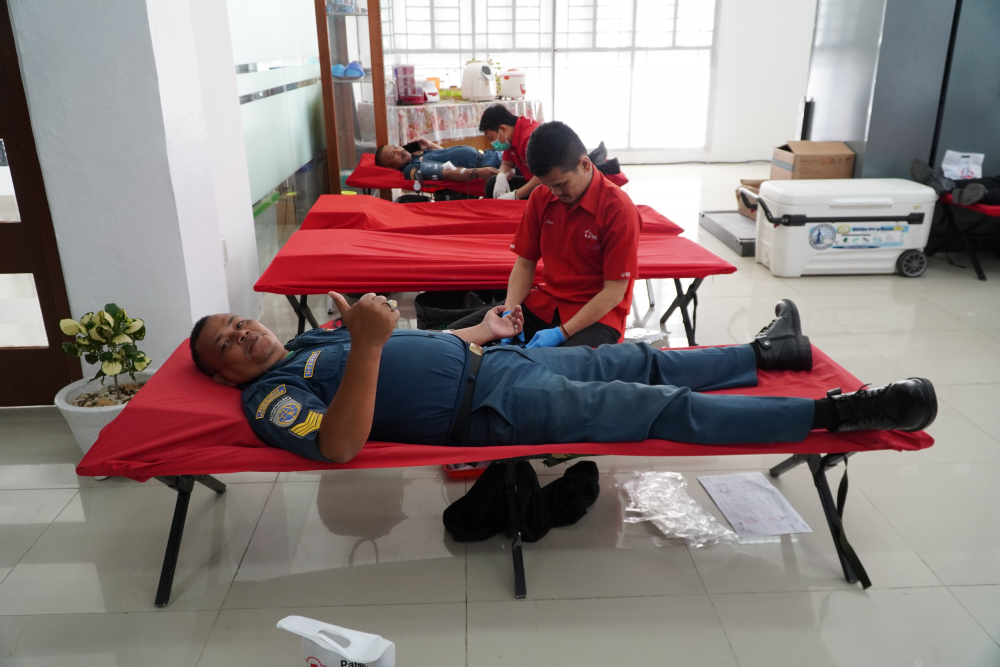 Peringati Harhubnas, Kantor OP Utama Belawan kumpulkan 130 Pendonor Darah