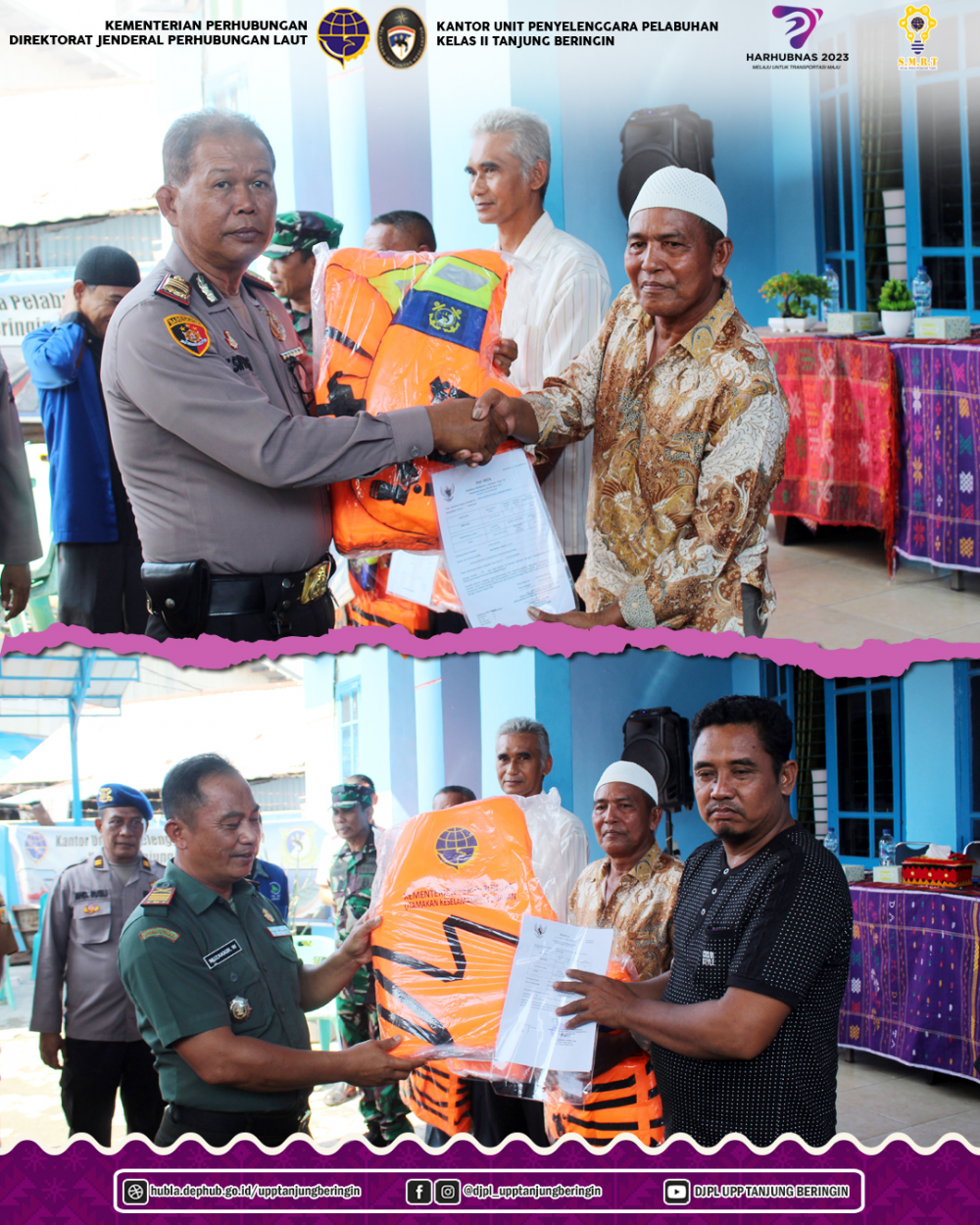 Kampanye Keselamatan Pelayaran, Penyerahan Dokumen Pas Kecil dan Pembagian Life Jacket kepada Nelayan