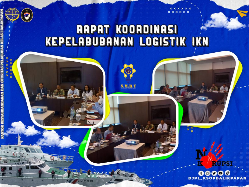 Kepala Kantor KSOP Kelas I Balikpapan Capt Bharto Ari Raharjo didampingi Kepala Bidang Lalu Lintas dan Usaha Kepelabuhanan