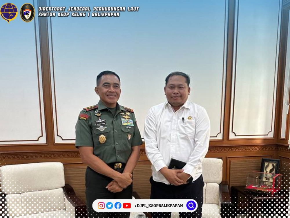 Silaturahmi Kepala Kantor KSOP Ke Kodam VI Mulawarman