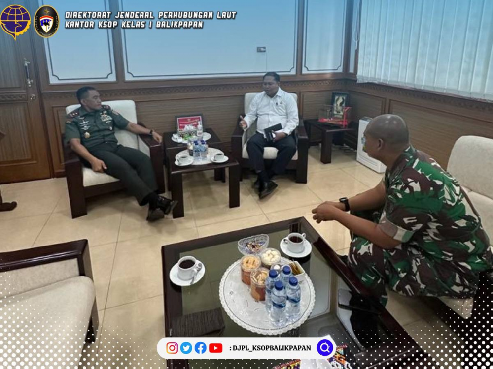 Silaturahmi Kepala Kantor KSOP Ke Kodam VI Mulawarman