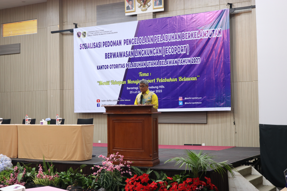 =Sosialisasi Pedoman Pengelolaan Pelabuhan Berkelanjutan Berwawasan Lingkungan (Ecoport)=