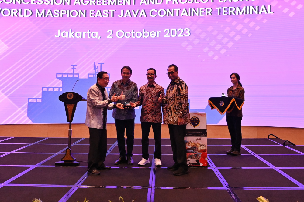 Menhub Dukung Kolaborasi DP World dan Maspion Group Bangun Terminal Petikemas Berkapasitas 3 Juta TEUs di Jawa Timur