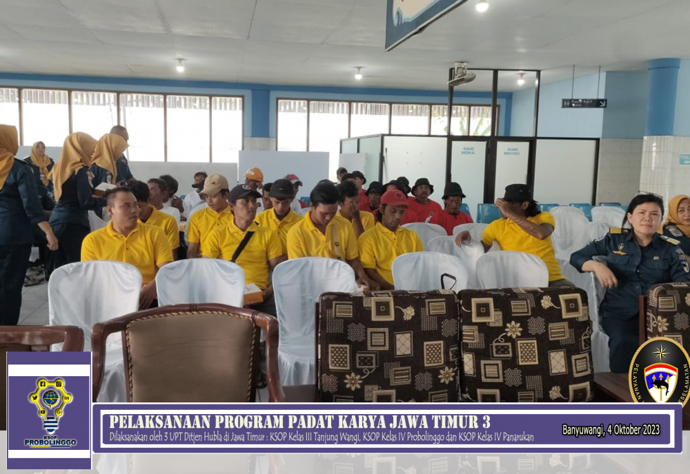 Laksanakan Padat Karya Bersama 3 UPT Ditjen Hubla Jawa Timur