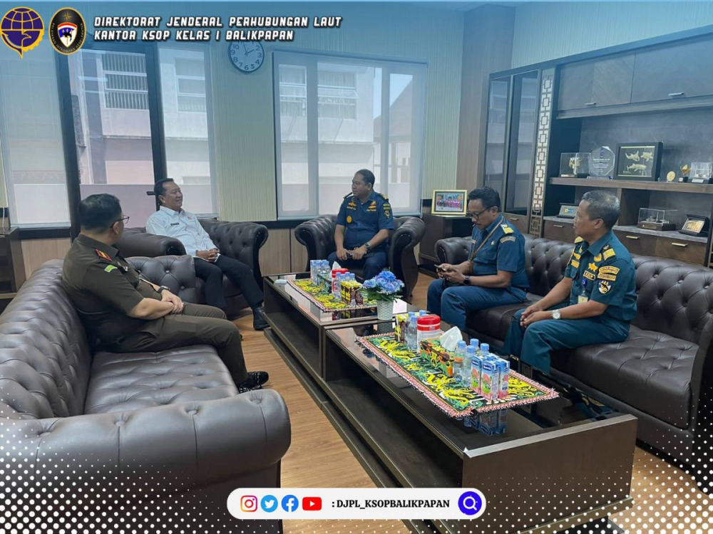 Silaturahmi Kepala KSOP Balikpapan ke Otorita IKN dan Kejati Kaltim