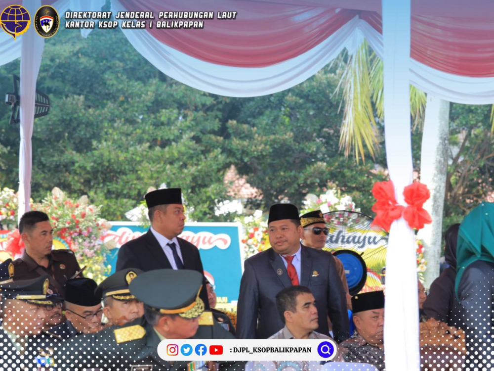 Kepala KSOP Kelas I Balikpapan Hadiri Upacara HUT TNI Ke 78