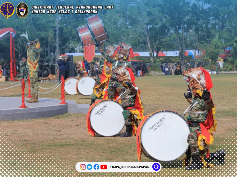 Kepala KSOP Kelas I Balikpapan Hadiri Upacara HUT TNI Ke 78