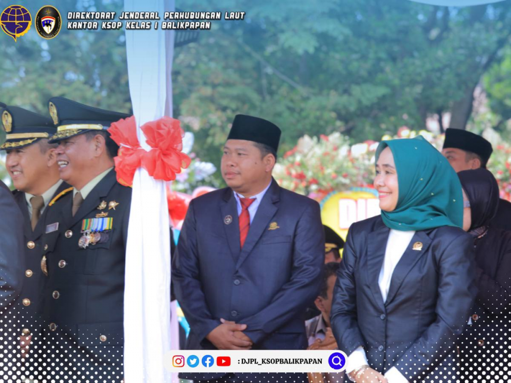 Kepala KSOP Kelas I Balikpapan Hadiri Upacara HUT TNI Ke 78