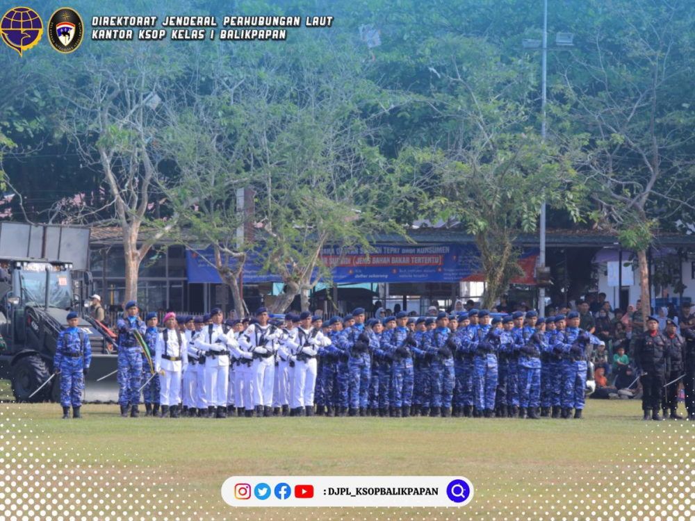Kepala KSOP Kelas I Balikpapan Hadiri Upacara HUT TNI Ke 78