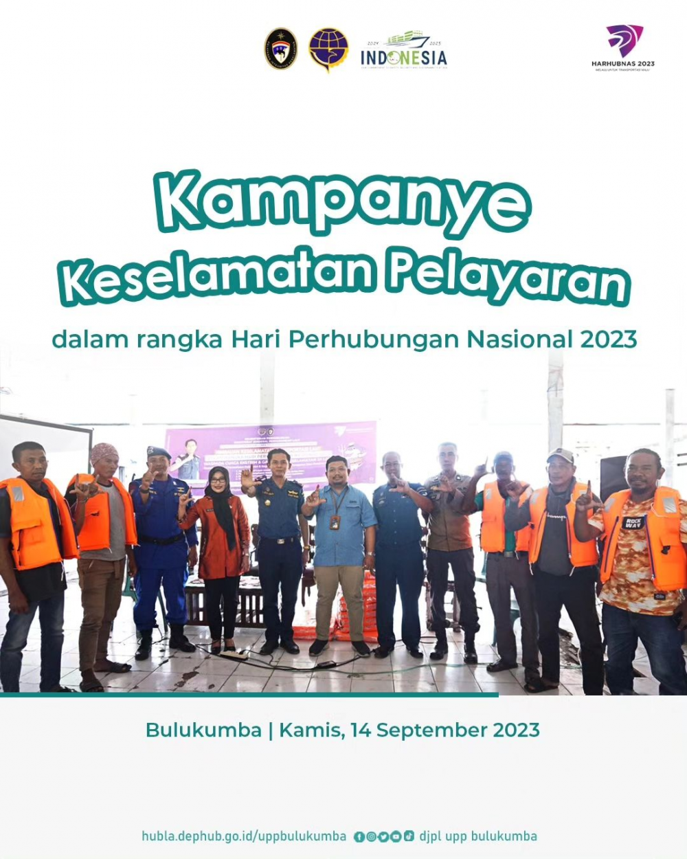 Kampanye Keselamatan Pelayaran dalam rangka HARHUBNAS Tahun 2023