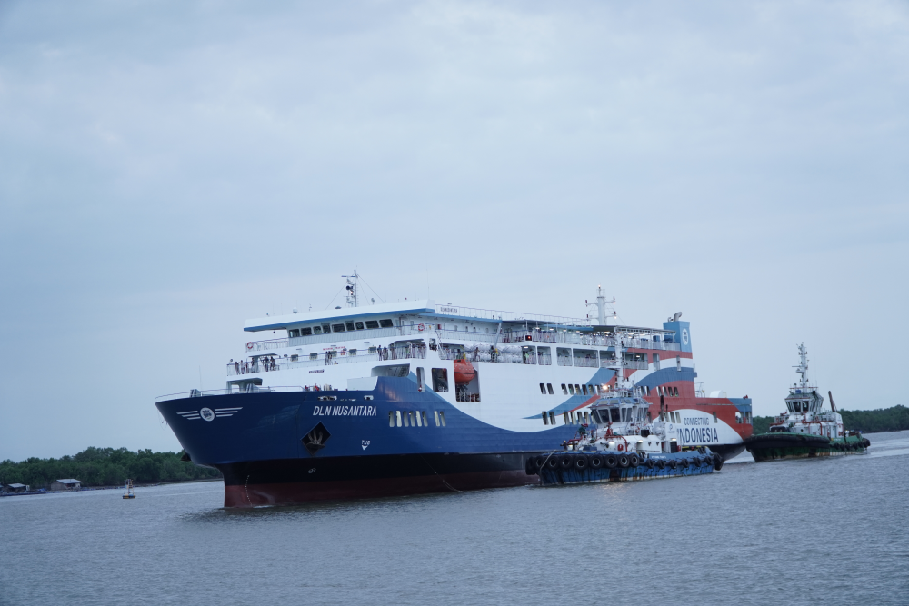 =Sambut Kapal KM. DLN Nusantara Kedatangan Perdana di Pelabuhan Belawan=