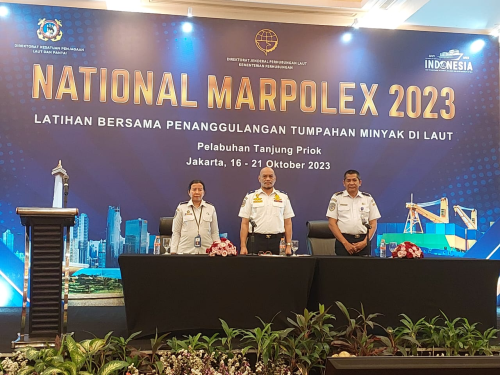 LATIHAN PENCEMARAN MINYAK DI LAUT, NATIONAL MARPOLEX 2023 RESMI DIBUKA