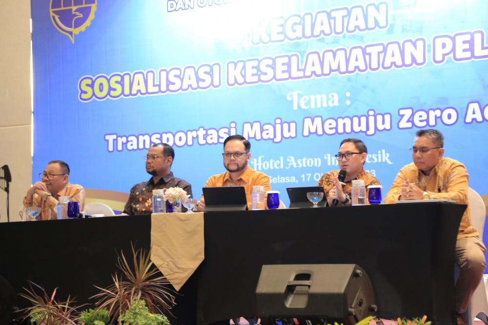 GELAR SOSIALISASI KESELAMATAN PELAYARAN, KSOP GRESIK USUNG TEMA “TRANSPORTASI MAJU MENUJU ZERO ACCIDENT”