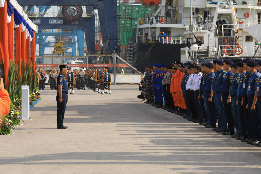 KEMENHUB GELAR LATIHAN NATIONAL MARPOLEX 2023 DI PERAIRAN PELABUHAN TANJUNG PRIOK
