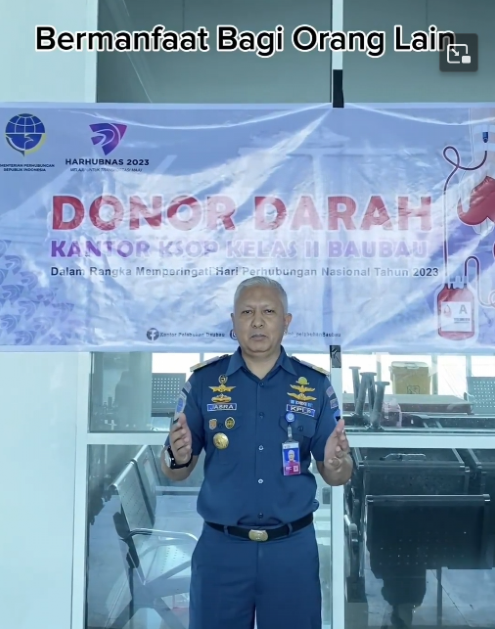 Donor Darah dalam rangka Harhubnas